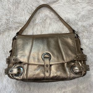 Bodhi Gold Metallic Shoulder 👜 Handbag